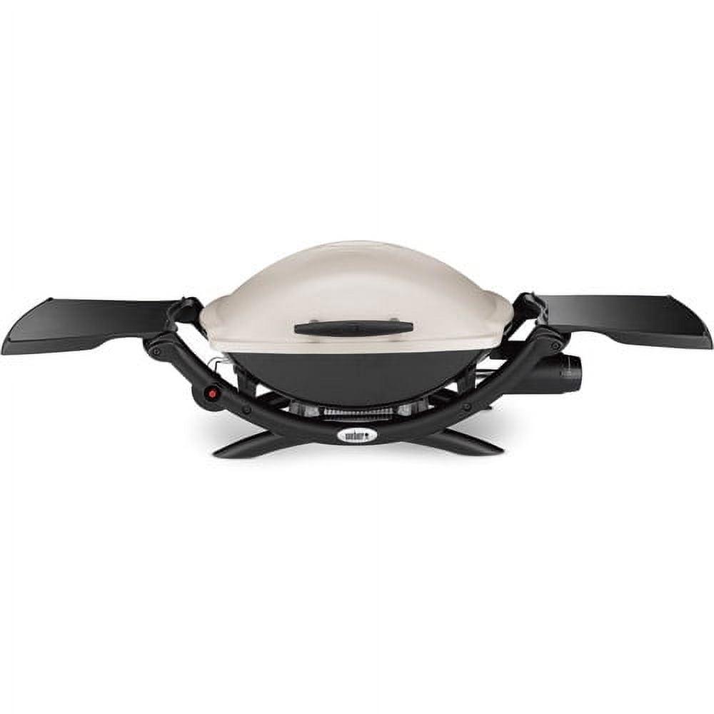 Weber Q2000 Portable Propane Gas Grill, 280 sq. in. Cooking Area, Cast-Iron Grates, Push-Button Ignition