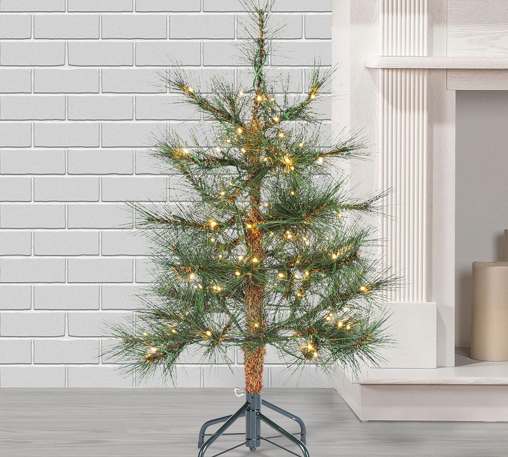 Faux Lit Needle Pine Tree