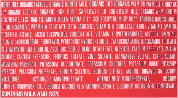 Earth's Best Organic Infant Formula with Iron, Organic Dairy, Milk-Based Powder - 32 oz