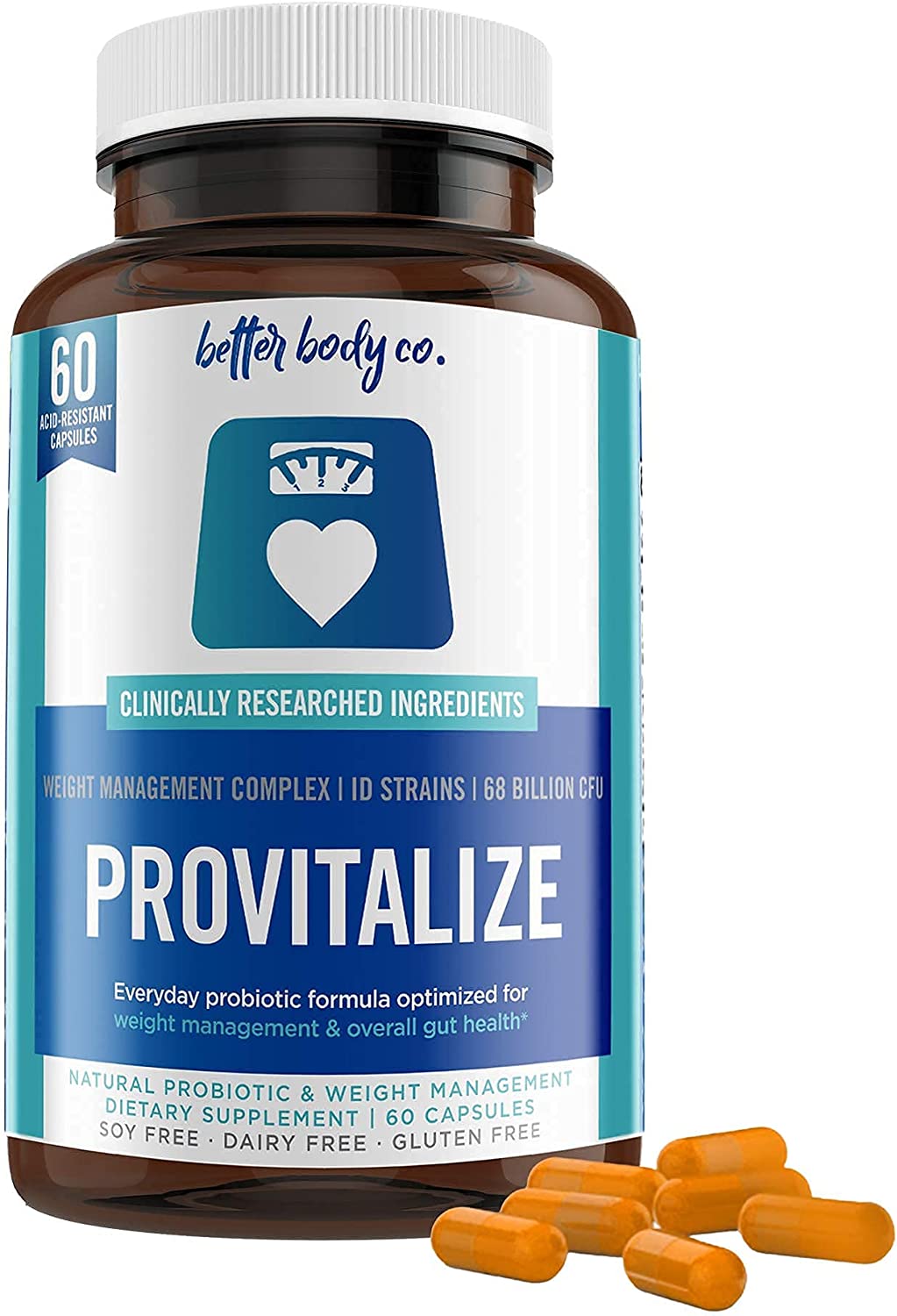 Better Body Co Provitalize Thermogenic Probiotic Menopause Supplement for Women – Boost Metabolism & Alleviate Symptoms