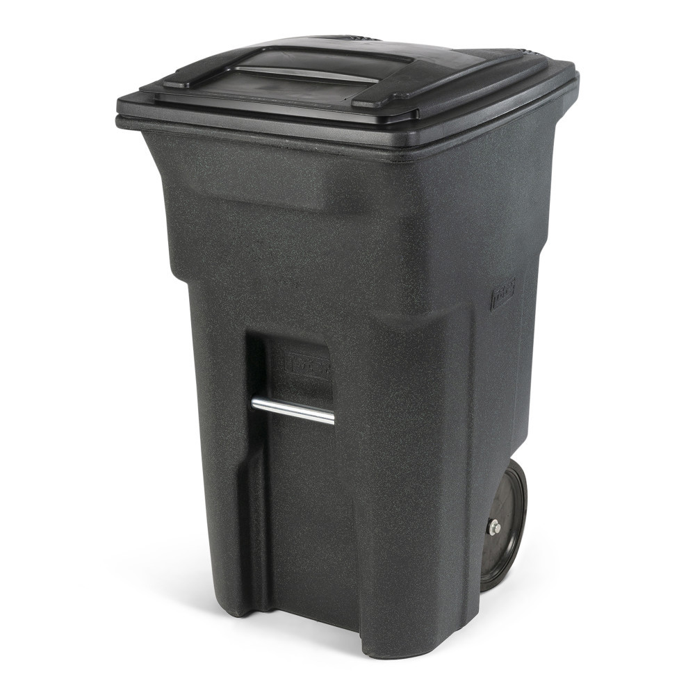 Toter 64 Gallon Trash Can, Greenstone – Quiet Wheels & Secure Lid