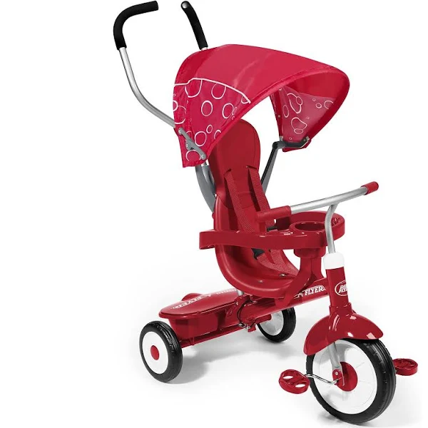 Radio Flyer 4-in-1 Tricycle with Adjustable Seat and Canopy, Infant to Classic Trike