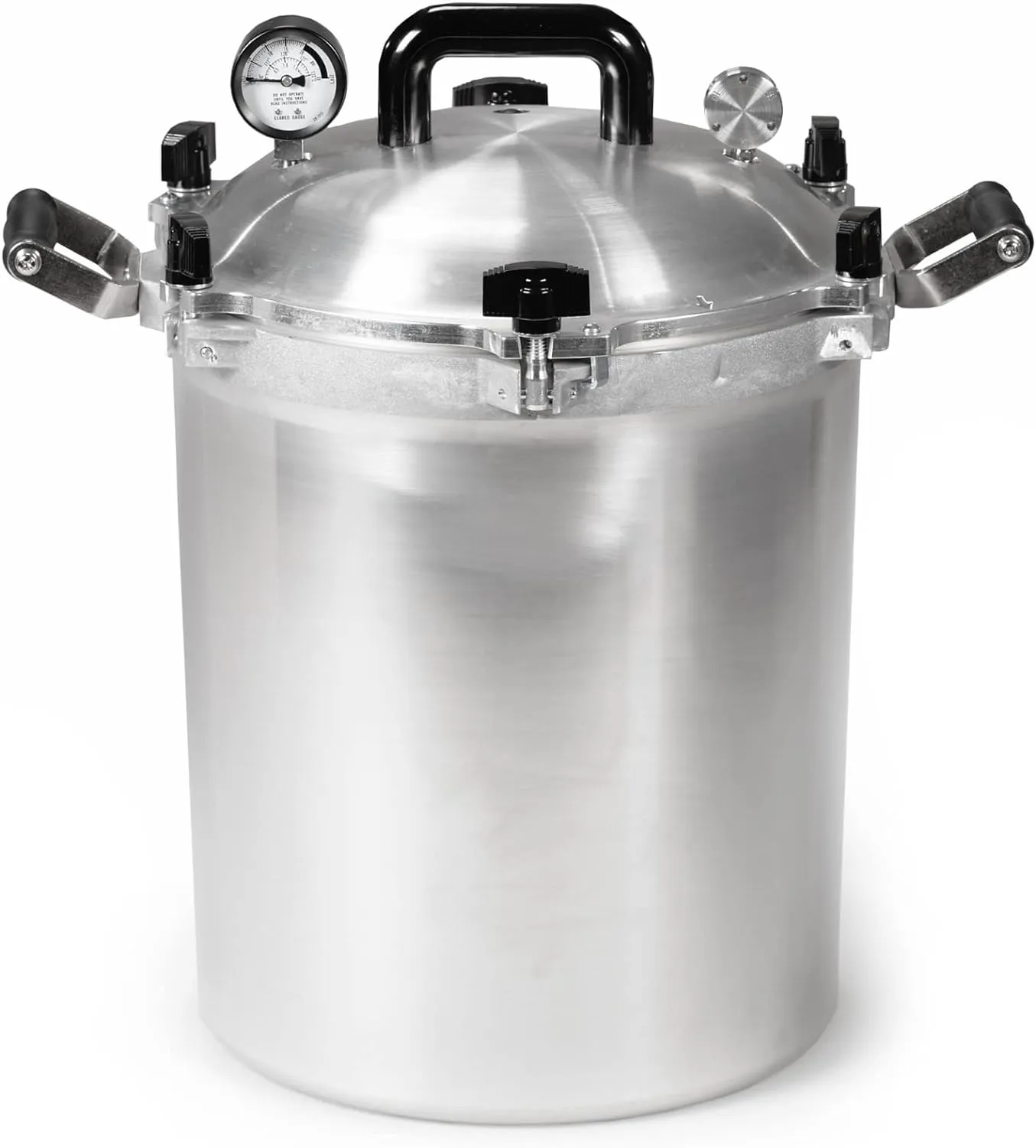 All American 1930 Pressure Cooker Canner, 21.5qt, Metal-to-Metal Seal, Aluminum, Gas/Electric Compatible, Made in USA