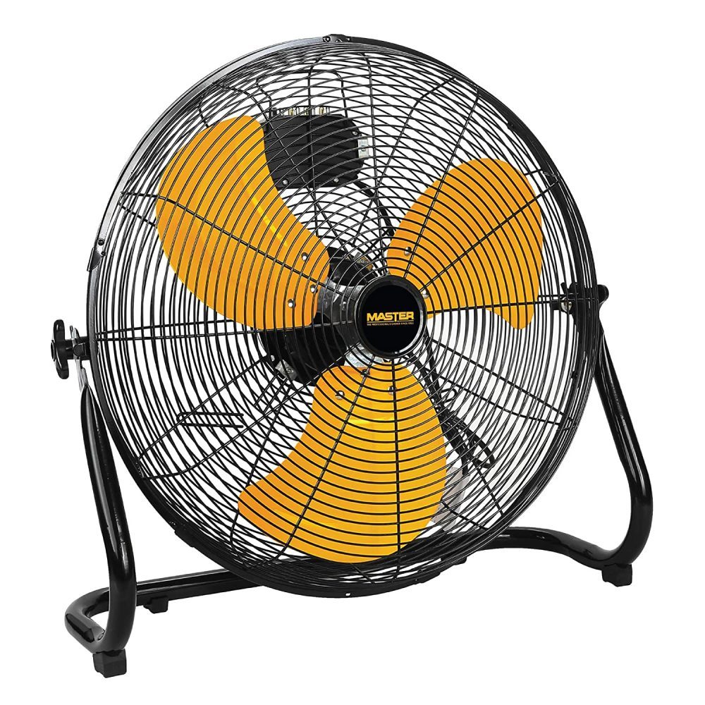 Master 20′′ High Velocity Floor Fan, Direct Drive, 3 Speeds, All-Metal Construction