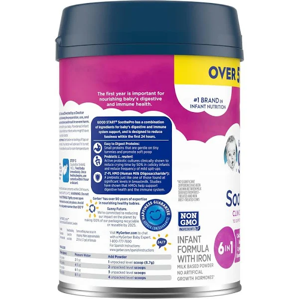 Gerber Good Start Infant Formula with Iron, SoothePro - 30.6 oz