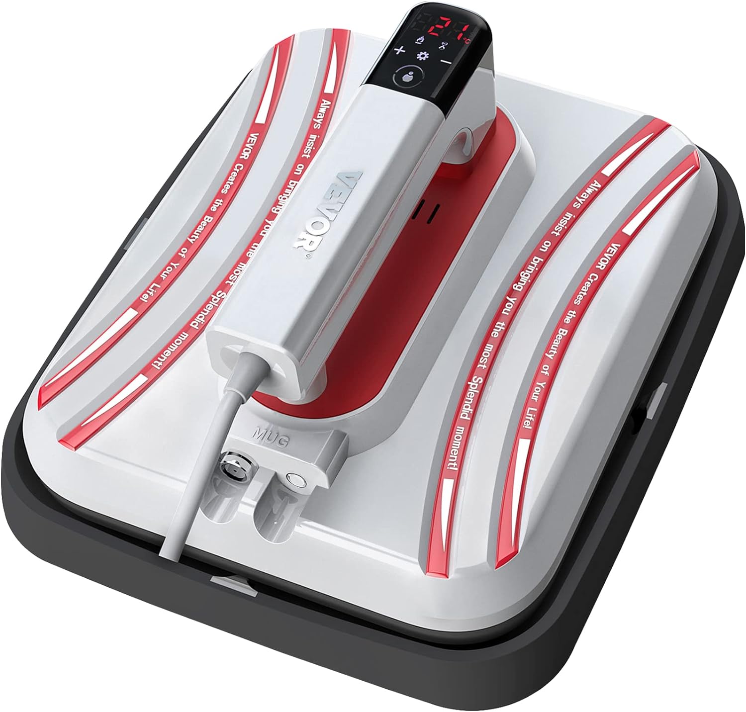 VEVOR 8-in-1 Heat Press Machine, 15×15 Inch, Combo with Tumbler Press, 360° Swing Away, Digital Multifunction for T-Shirts, Mugs, Hats, Plates, Black/White