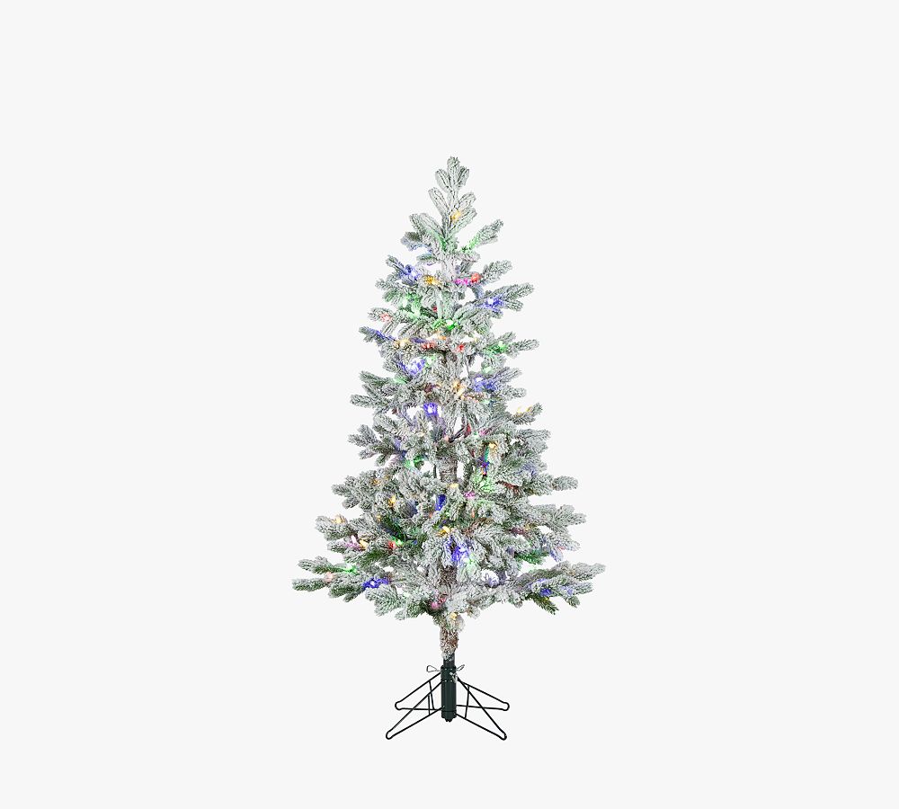Flocked Rainer Pine Artificial Christmas Tree