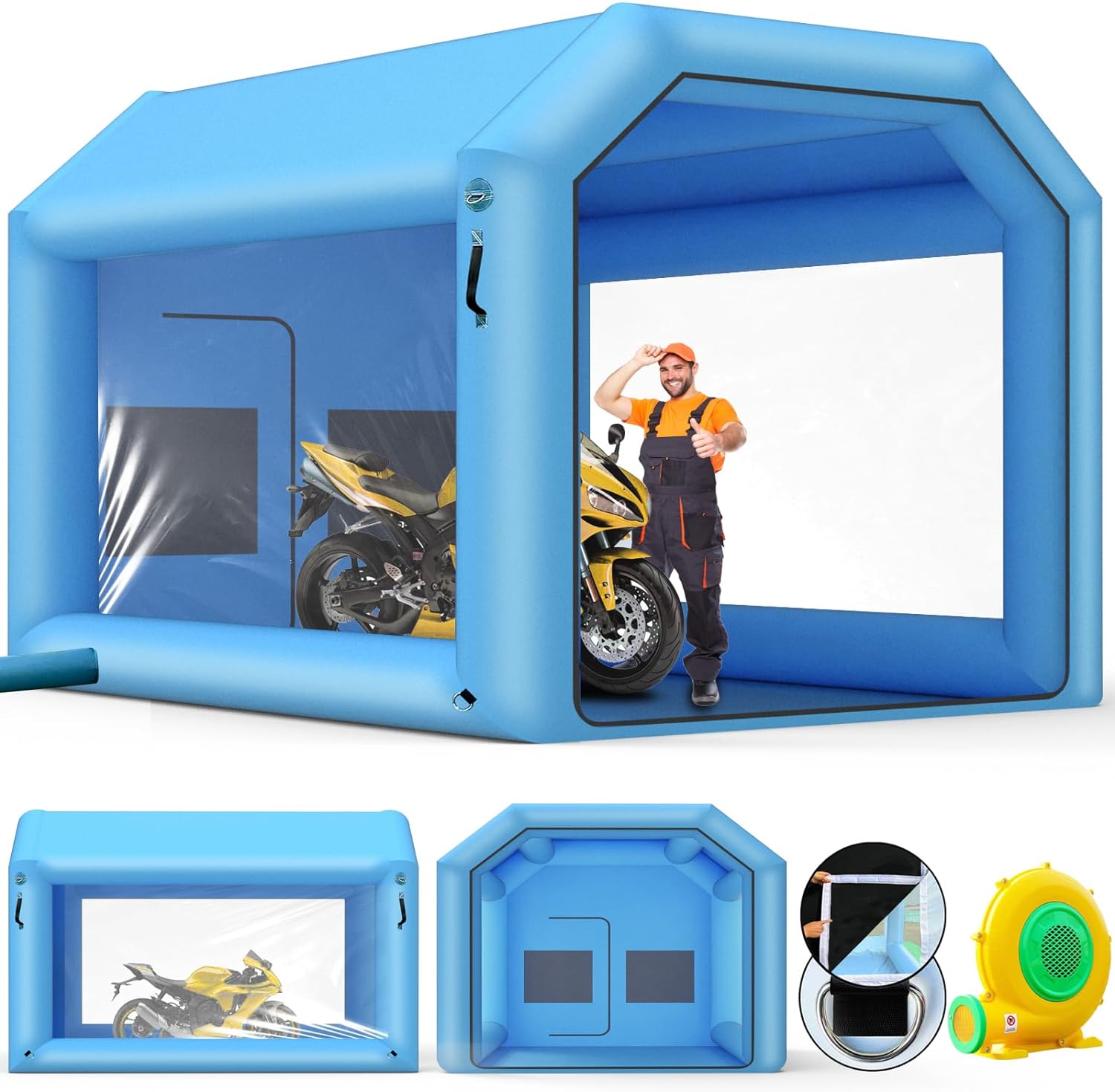 Brand Inflatable Paint Booth – Portable Spray Tent with Air Blowers & Double Layer Filter for Car & Furniture Painting