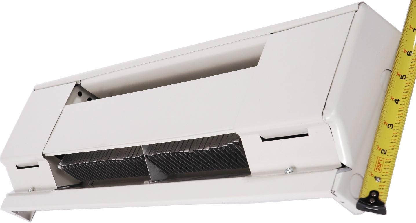 Fahrenheat MLY 2546W Baseboard Heater, 1500W, 240V, Northern White, Slim Design, Quiet Operation