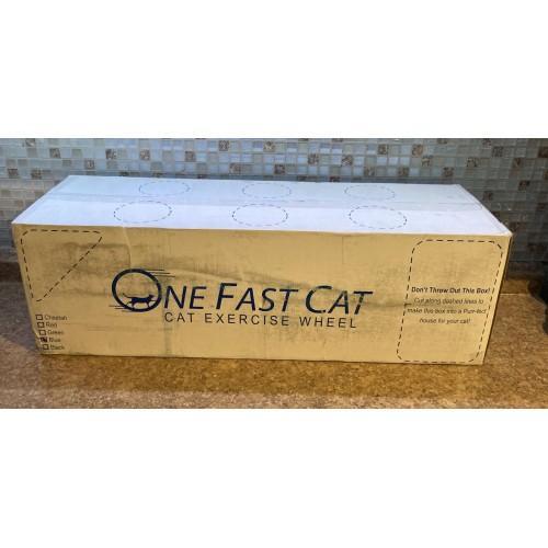 One Fast Cat Exercise Wheel – Black, New In Box, Pet Fitness Toy
