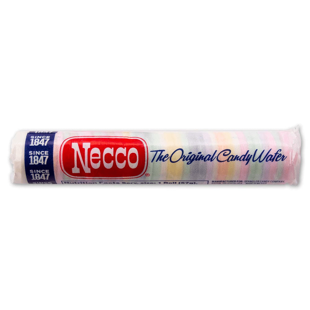 Necco Original Wafer Candy, 24-Pack of 2.02 oz Rolls, Classic Childhood Taste, Grocery