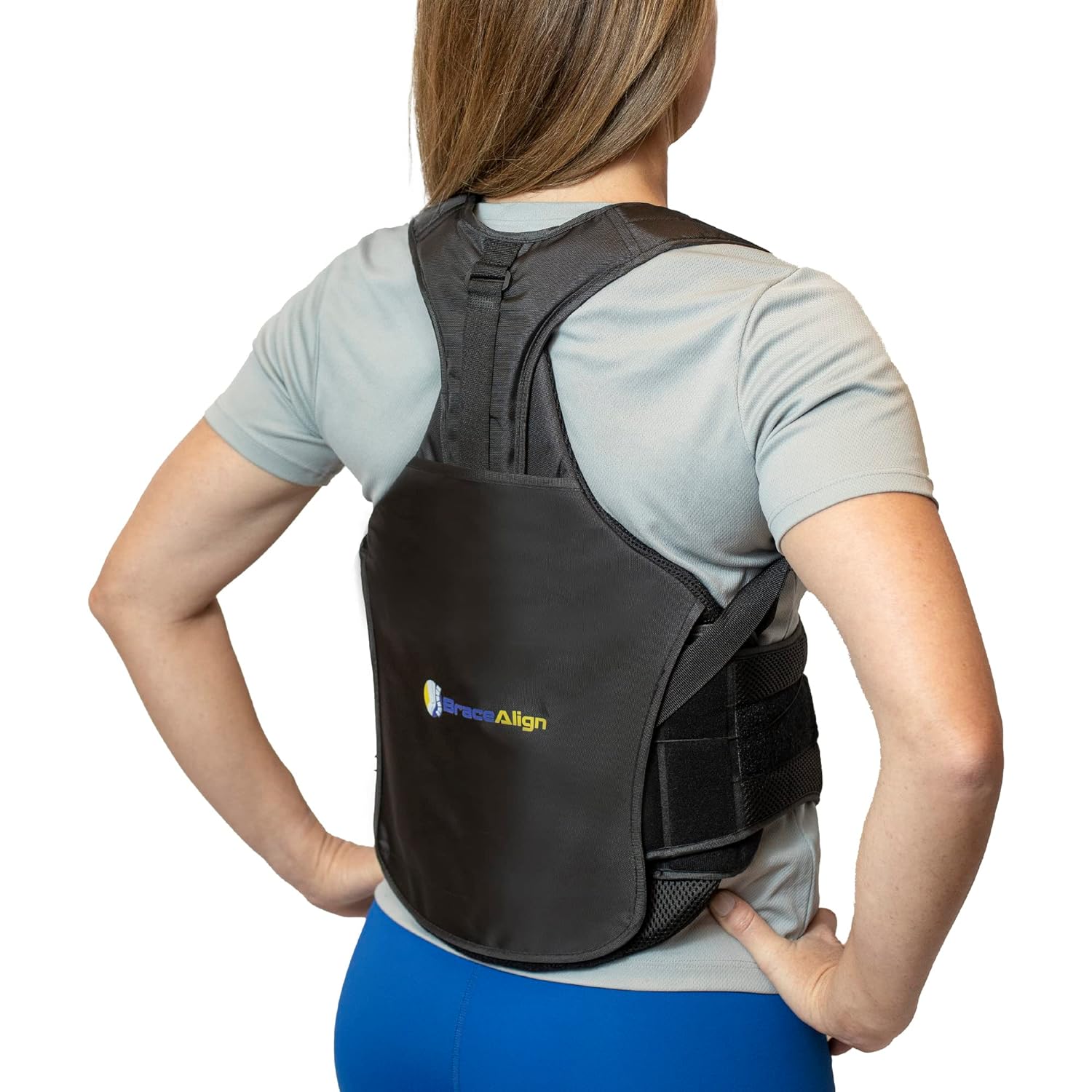 Brand Full Back Brace for Pain Relief – Herniated Disc, Scoliosis, Posture Correction – Unisex Support L0456/L0457