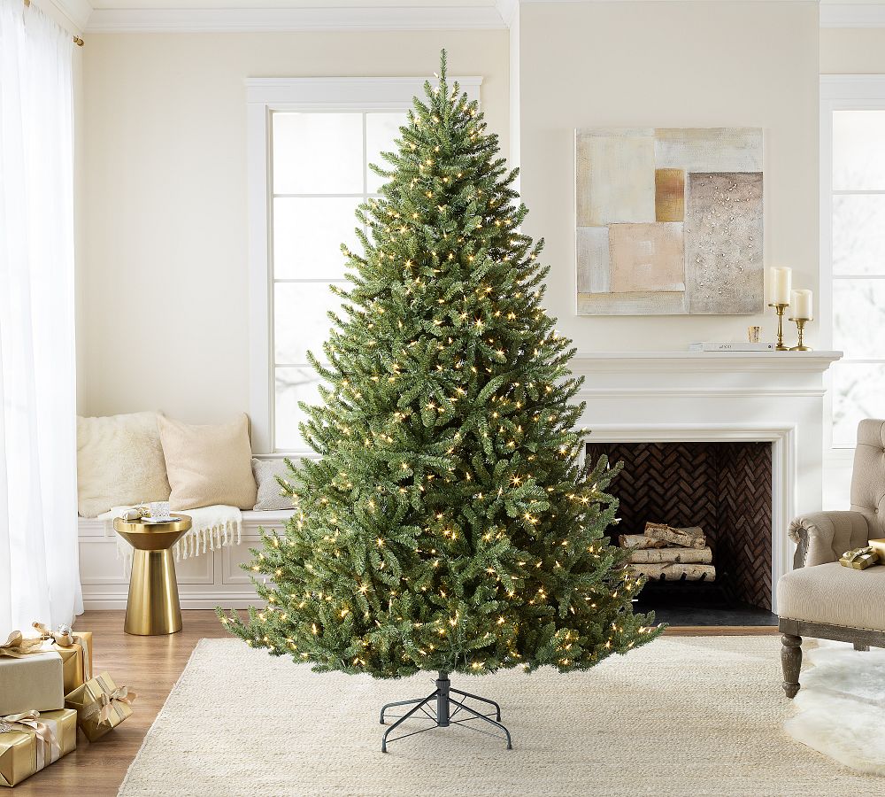 Lit Valley Fir Faux Christmas Tree