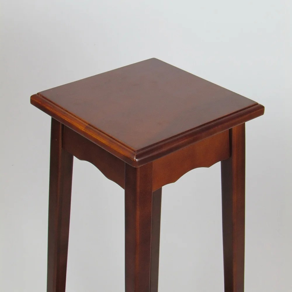 Wayborn Home Furnishing Wood Plant Stand with Bottom Shelf, 39 Inch, Indoor Use