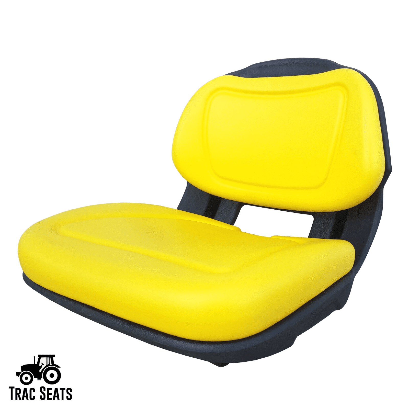 TracSeats Yellow Seat for John Deere X300-X580, Durable & Waterproof, AM136044 Replacement