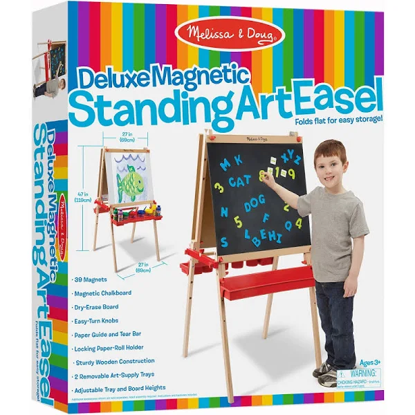 Melissa and Doug 9336 Deluxe Easel & Magnetic Boards