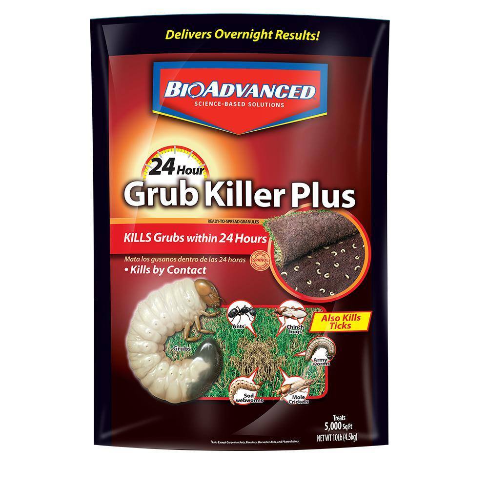 BioAdvanced Grub Killer Plus Granules 24-Hour Lawn Pest Control, 10 lb