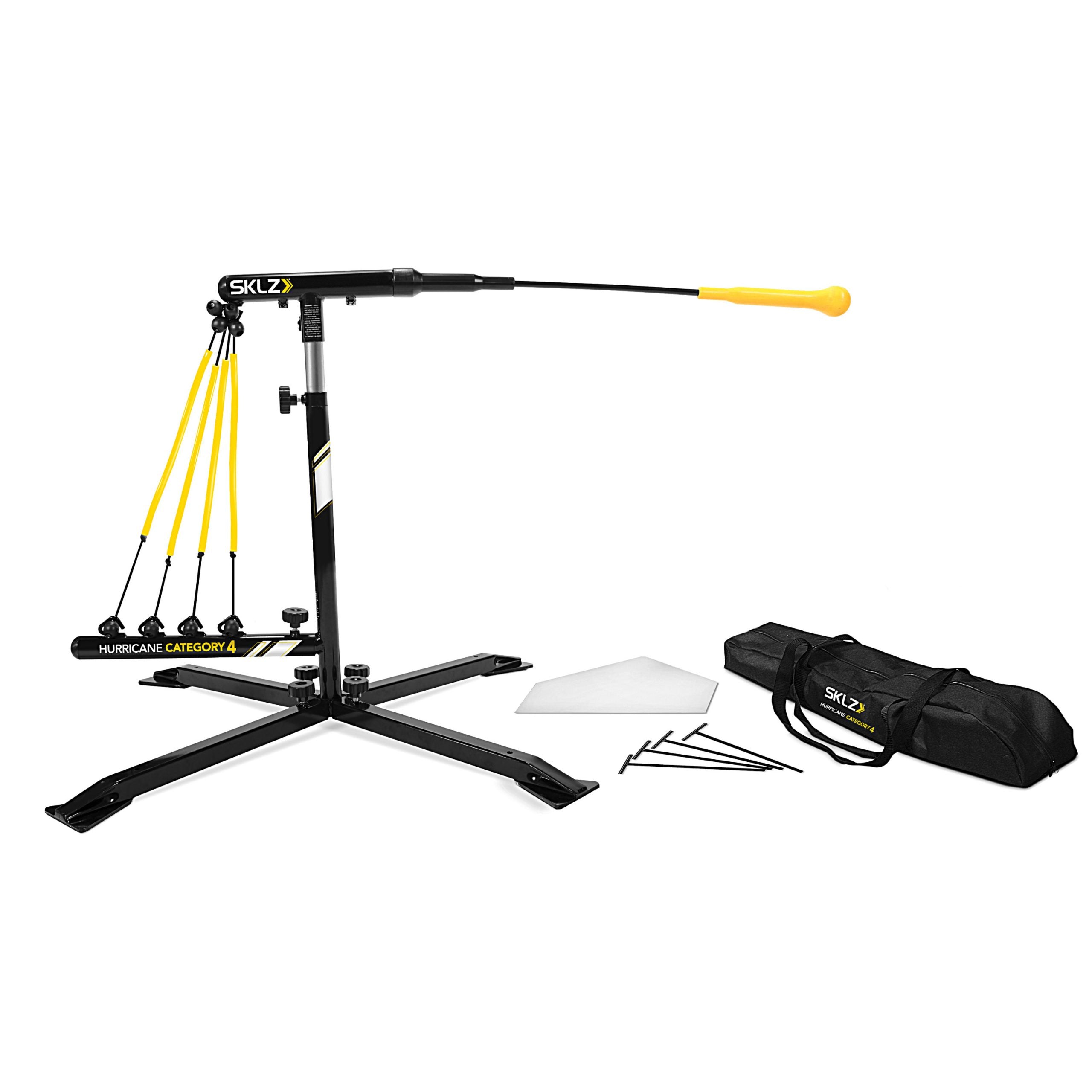 SKLZ Hurricane Category 4 Batting Trainer – Adjustable Solo Swing Trainer for Baseball & Softball Practice