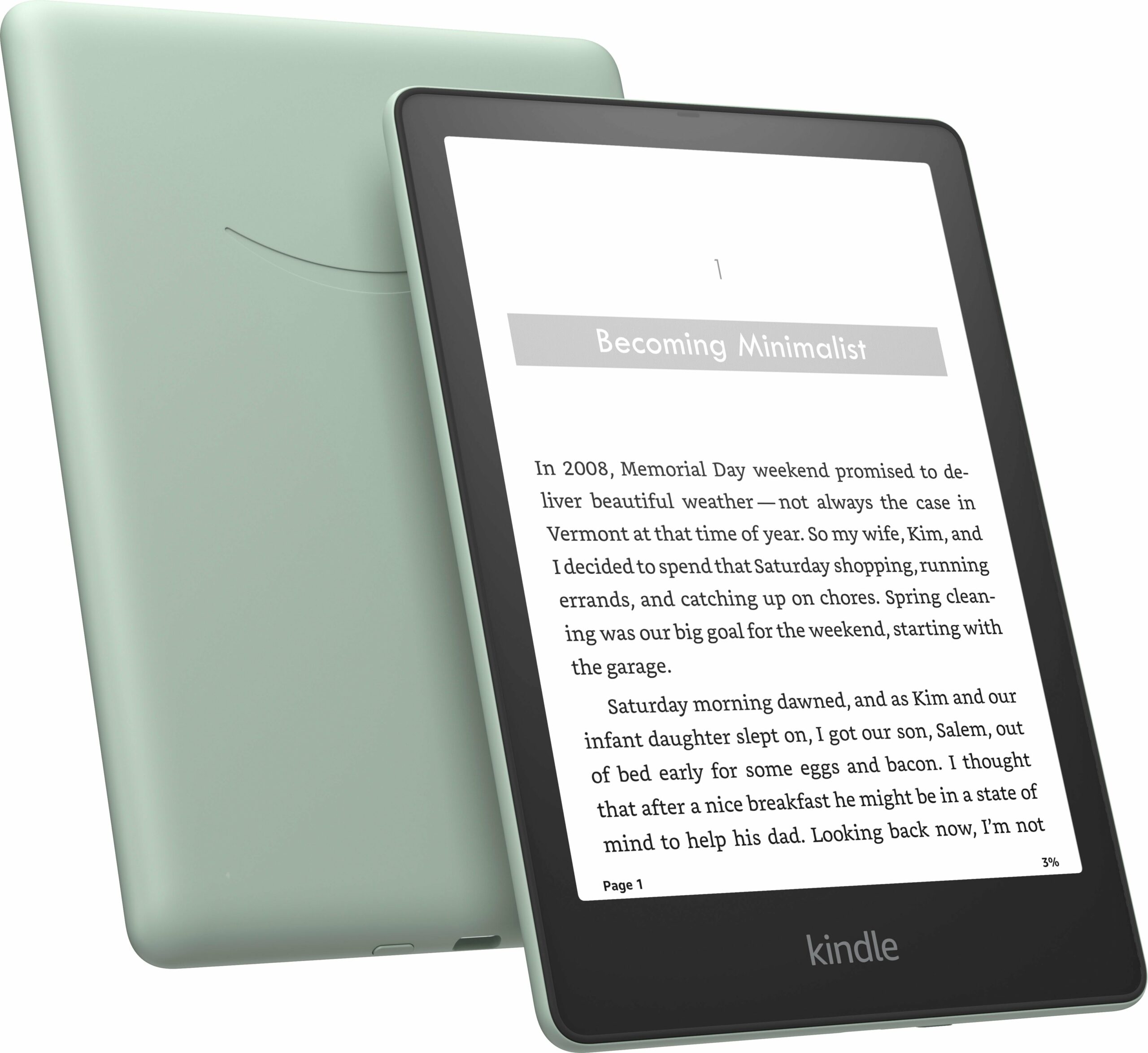 Amazon Kindle Paperwhite Signature Edition, 32GB, 2023, Agave Green – eReader