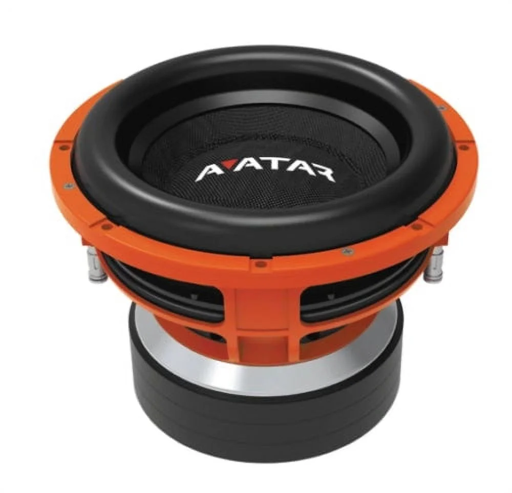 Avatar Tsunami 12′′ Subwoofer STU-1246-D1, 6000W Peak, 1-Ohm, Orange, 4′′ Voice Coil, Paper Cone