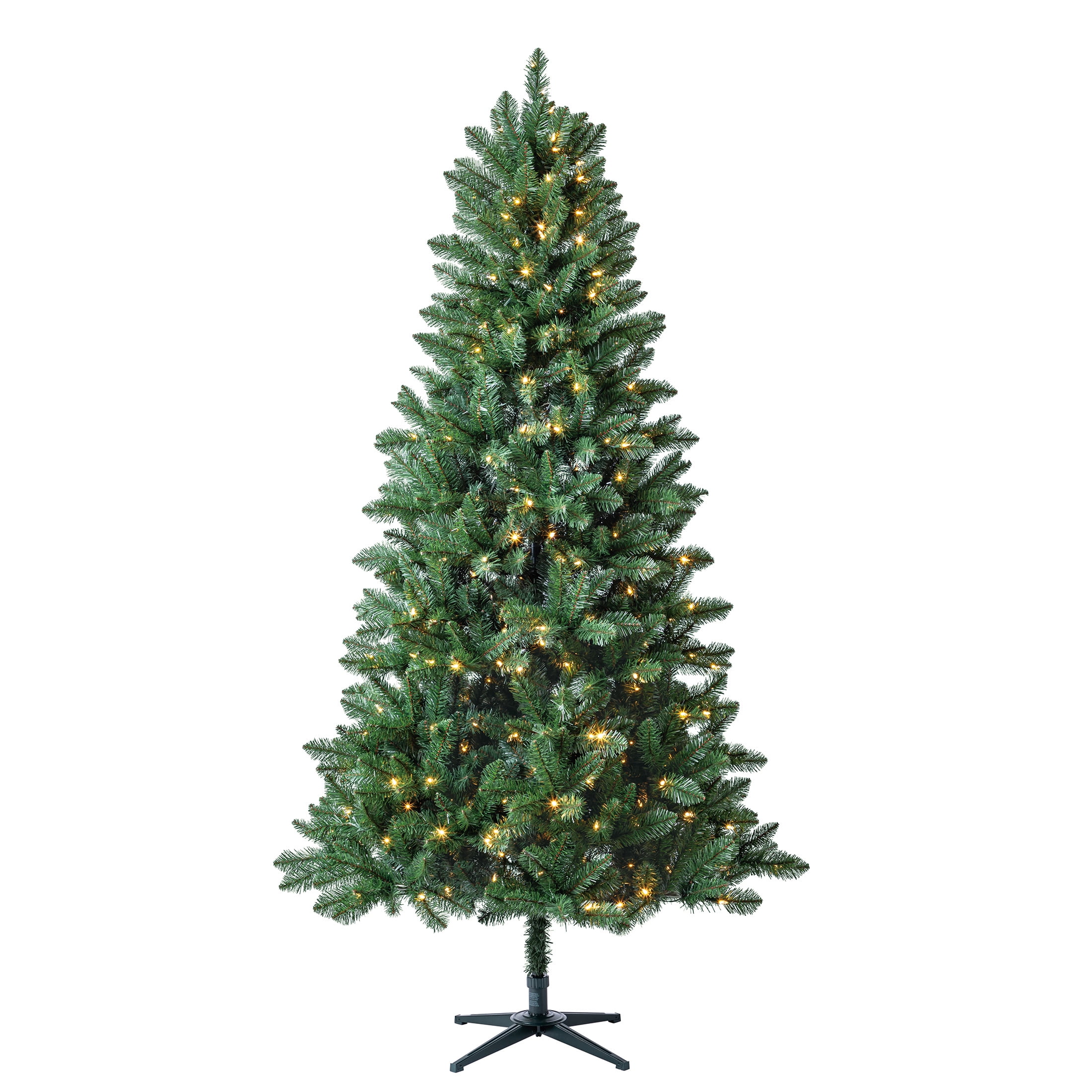 Holiday Time 7.5 ft Kennedy Fir Pre-Lit Artificial Christmas Tree, 400 Color-Changing LEDs, Metal Stand