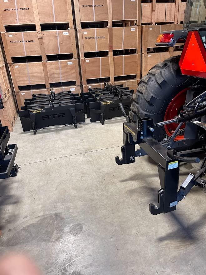 Bigtoolrack 3 Point Quick Hitch for Category 1 Implements, Adjustable Lift Arms, Includes Attaching Pins