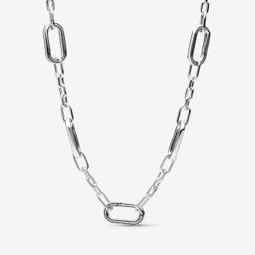 Pandora Moments Sterling Silver Five-Link Chain Necklace - Versatile Charm Carrier - charm outlets
