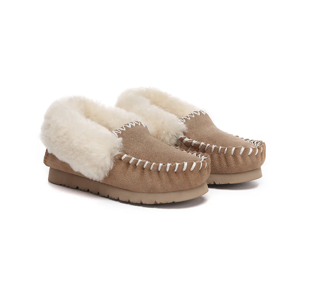australian shepherd ugg slippers kids sheepskin wool ankle popo moccasin
