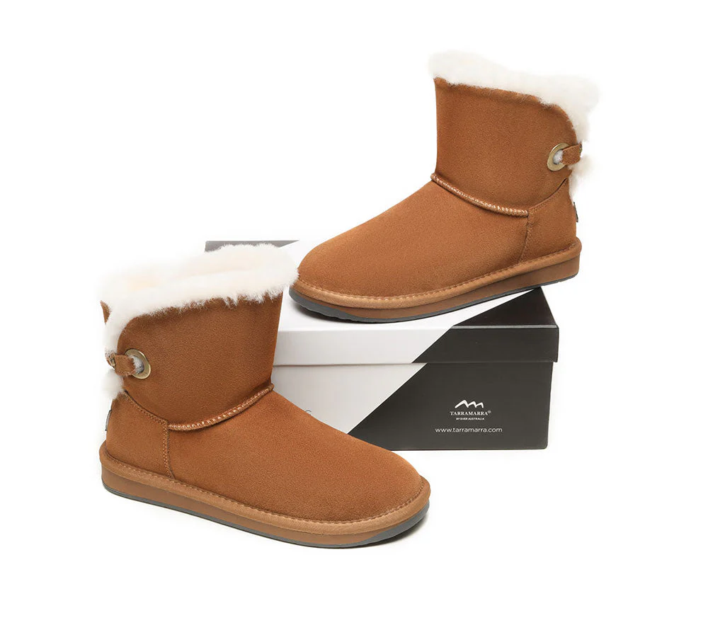 tarramarra ugg boots women sheepskin wool adjustable strap ankle mariel