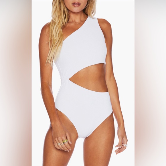Beach Riot Celine Cutout One-Shoulder One-Piece swimsuit, X-Small, $148