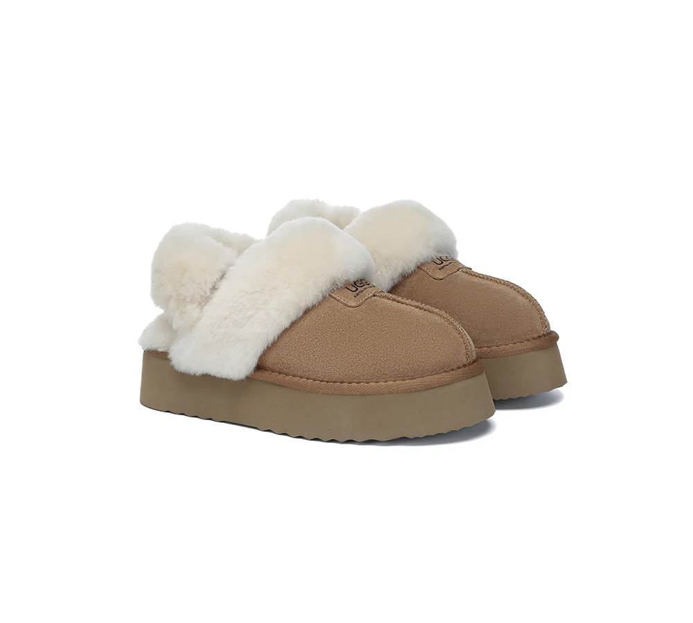 australian shepherd 3 way style ugg slippers women removable wool strap slingback platform suzie