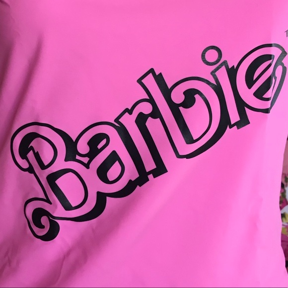Barbie pink black swimsuit bodysuit costume one piecesexy outfit festival new