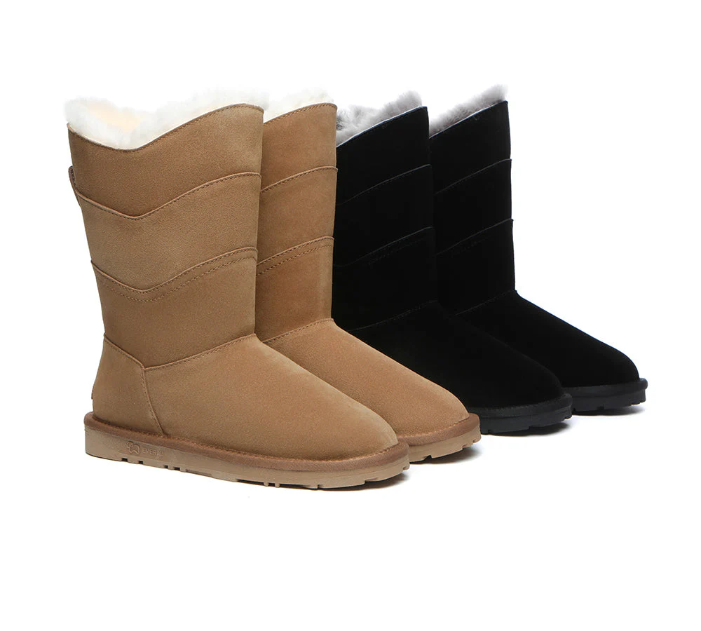 everau ugg boots women premium australian sheepskin wool tall swanston 3 panel