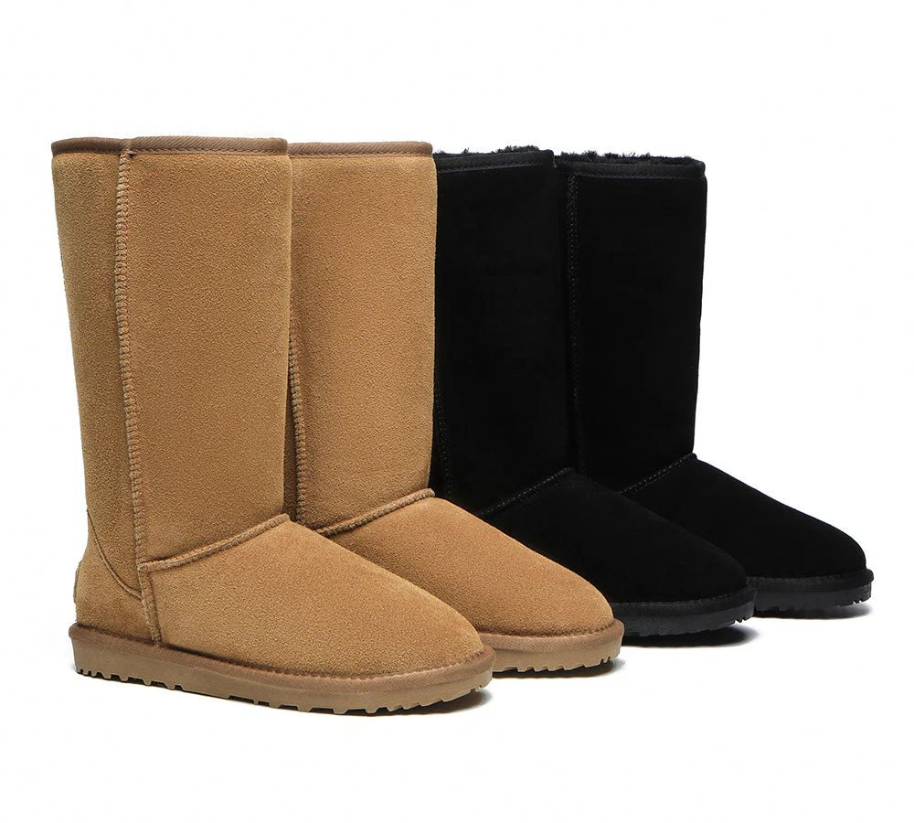 australian shepherd ugg boots double face sheepskin wool tall classic suede