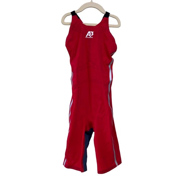 VICI A3 Performance Tech Swimsuit Womens 26 135-170lbs Red Racing Triathlon Suit