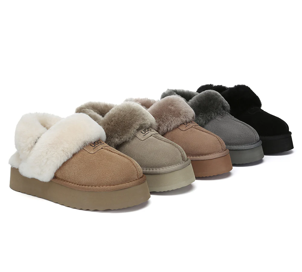 australian shepherd 3 way style ugg slippers women removable wool strap slingback platform suzie