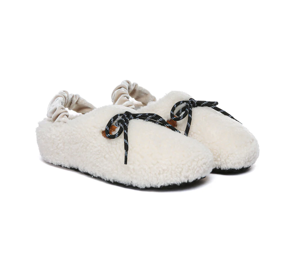 australian shepherd ugg slippers women curly sheepskin wool slingback barrett