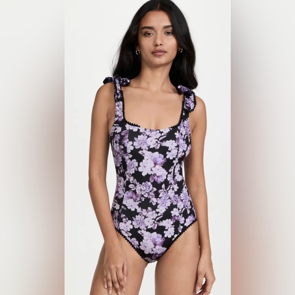 NWOT Beach Riot Swim Sydney One Piece Swimsuit Sz Large Spring Fairy Floral Z573