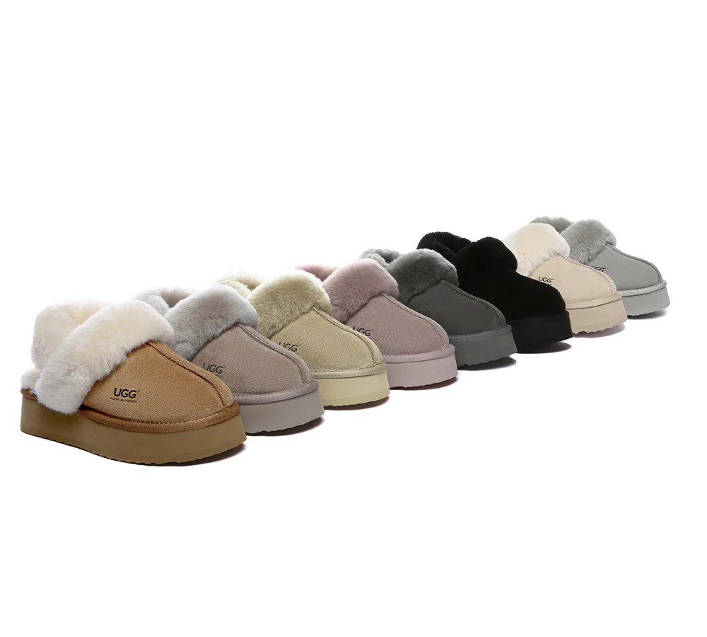 australian shepherd 3 way style ugg slippers women removable wool strap slingback platform musa