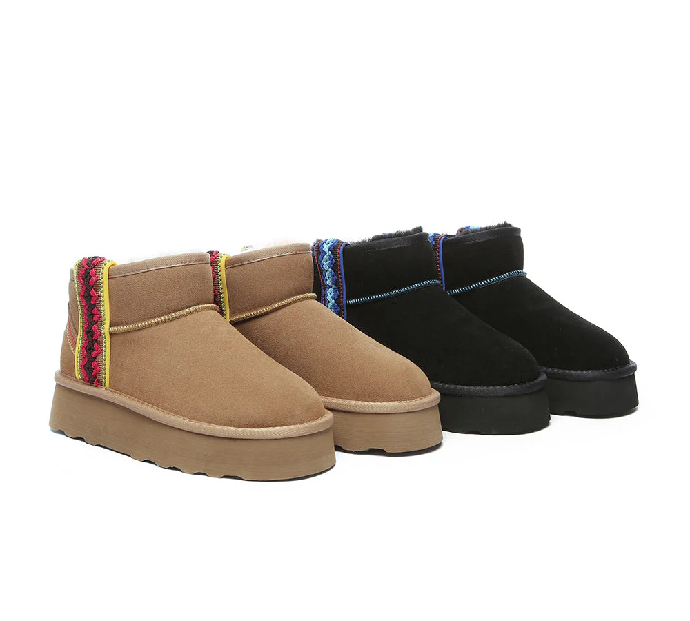 australian shepherd ugg boots sheepskin wool ankle platform tazzy vance