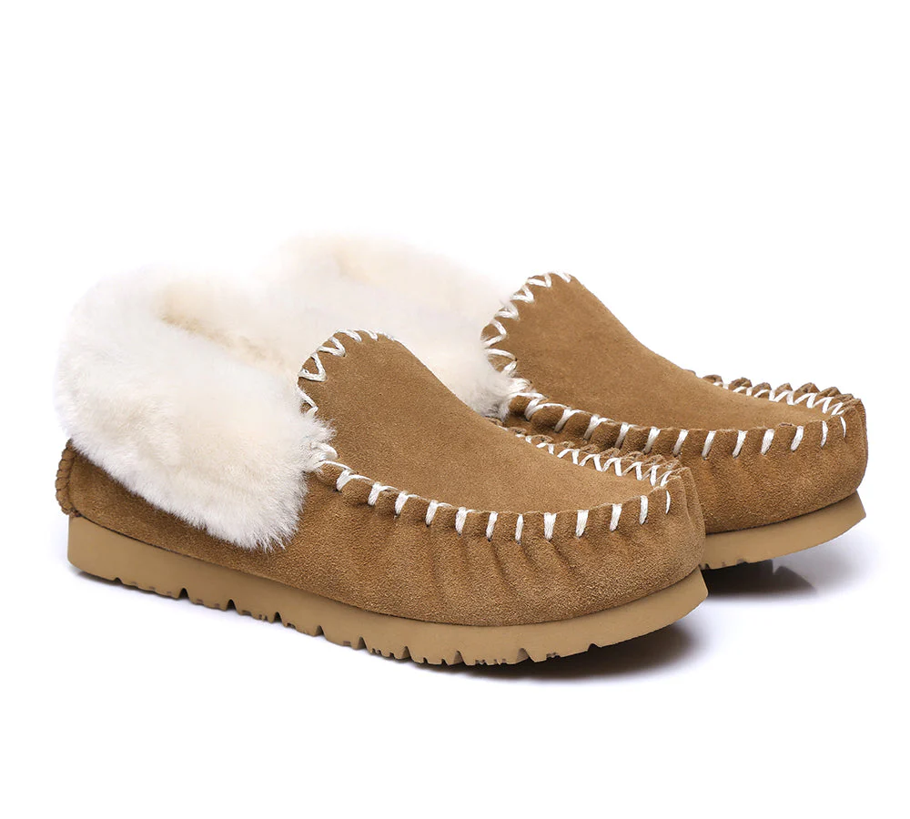 australian shepherd ugg slippers men sheepskin wool ankle popo moccasins big size