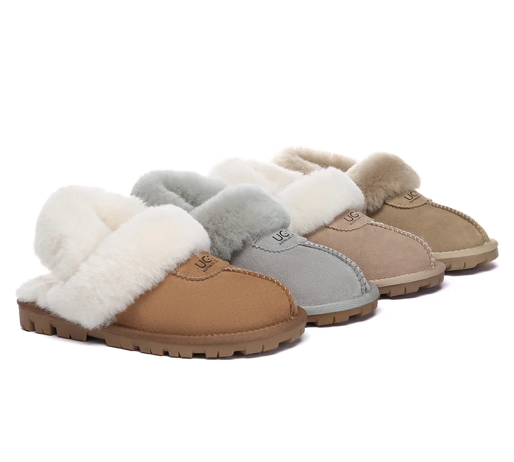 australian shepherd 3 way style ugg women slippers removable wool fluffy strap slingback waffle