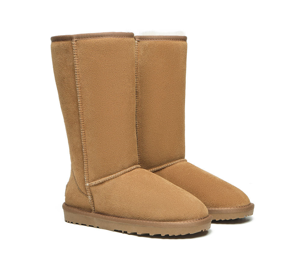 australian shepherd ugg boots double face sheepskin wool tall classic suede