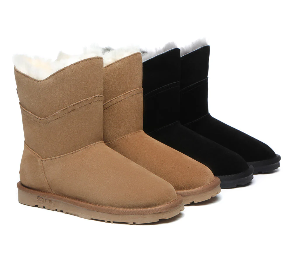 everau ugg boots women premium australian sheepskin wool short swanston 2 panel