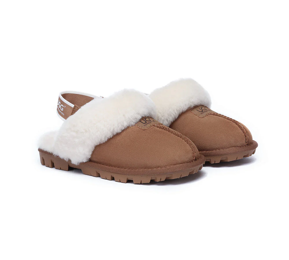 australian shepherd ugg slippers sheepskin wool removable strap slingback suzie ll