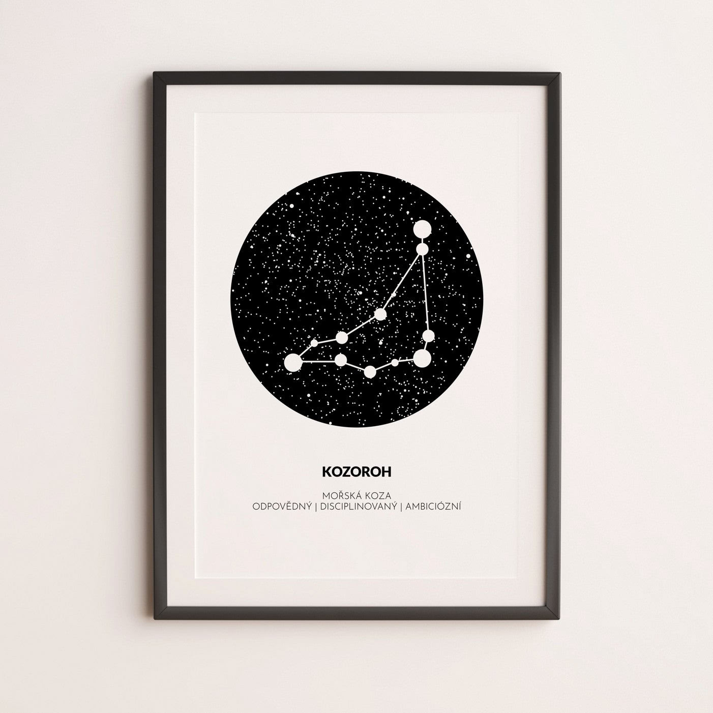 Sign in the starry sky