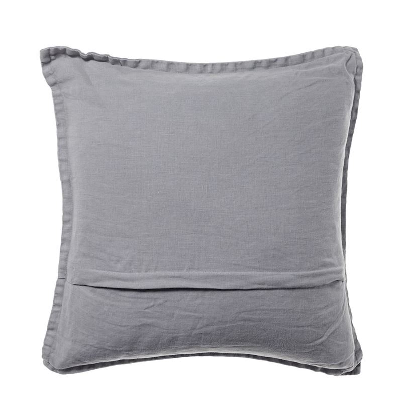 Belgian Seal Grey Vintage Washed Linen Cushion