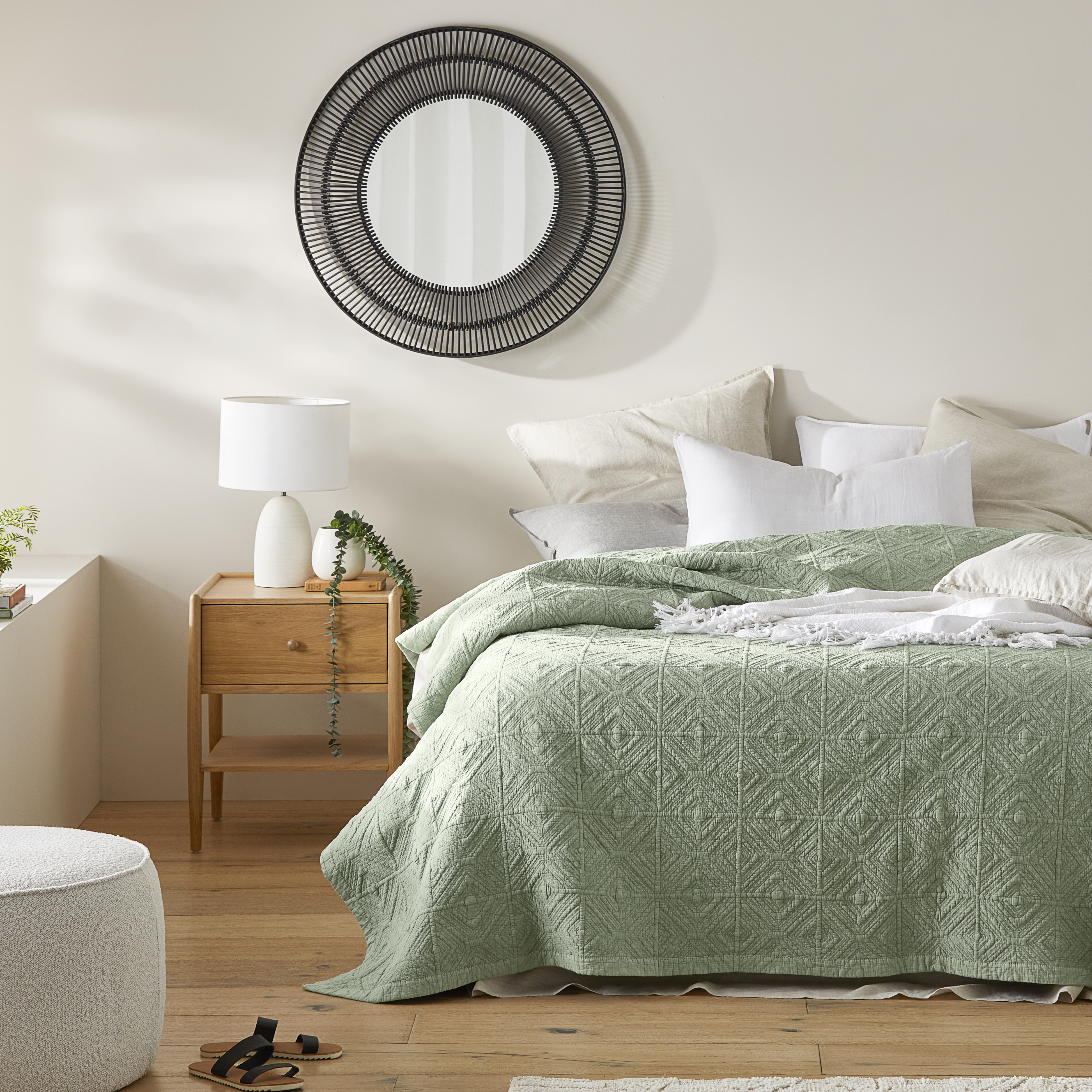 Stonewash Smoked Green Blanket
