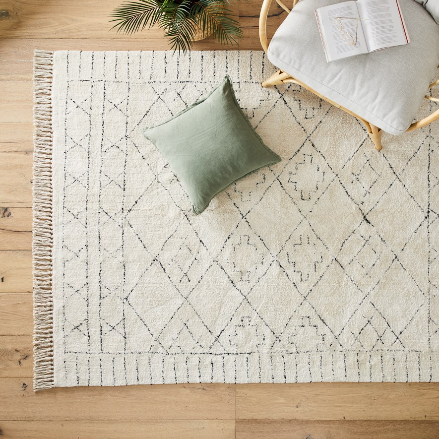 Iowa Black & Natural Rug