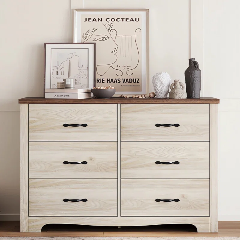 Antasek 6 Drawer 47.2'' W Double Dresser